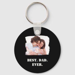 Custom Family Photo Best Dad Ever Father's Day Key Ring