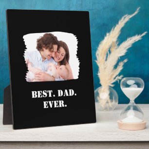 Custom Family Photo Best Dad Ever Father's Day Plaque
