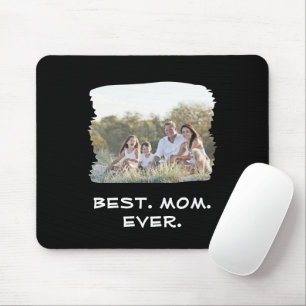 Custom Family Photo Best Mum Ever Mother's Day Mouse Pad