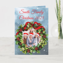 Custom Family Photo Christmas Card