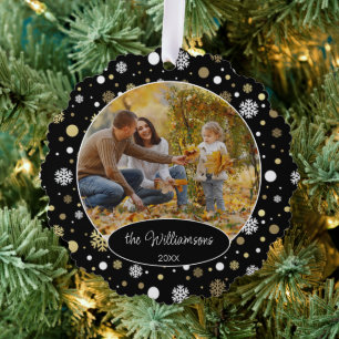 Custom Family Photo Christmas Personalised 2023 Tree Decoration Card