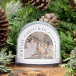 Custom Family Photo Christmas Snow Globe |<br><div class="desc">Celebrate the magic of the season with this enchanting custom photo snow globe! Featuring your favourite family photo and the heartfelt message "Merry Christmas" with your family name, this keepsake makes a perfect gift for grandparents, parents, or anyone you love. ❄️ Personalise with: * A cherished photo * Family name...</div>
