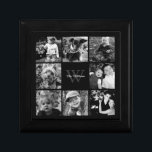 Custom Family Photo Collage Gift Box<br><div class="desc">Elegant and modern photo collage.</div>