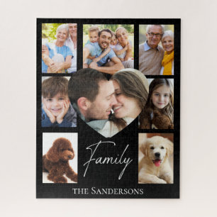 Custom Family Photo Collage Jigsaw Puzzle