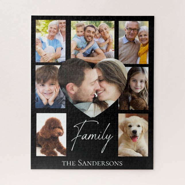 Custom Family Photo Collage Jigsaw Puzzle (Vertical)
