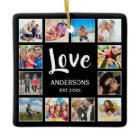 Custom Family Photo Collage Personalised Black