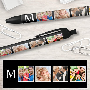 Custom Family Photo Collage Personalised Black Ink Pen