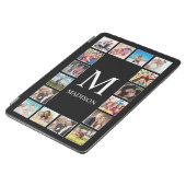 Custom Family Photo Collage Personalised Black iPad Air Cover (Side)
