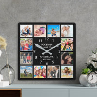 Custom Family Photo Collage Personalised Black