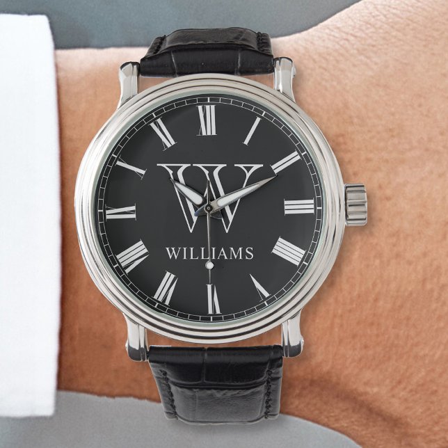 Custom Family Photo Collage Personalised Black Watch (Creator Uploaded)