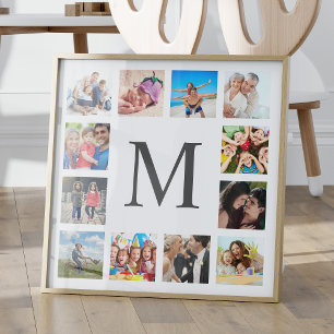 Custom Family Photo Collage Personalised White