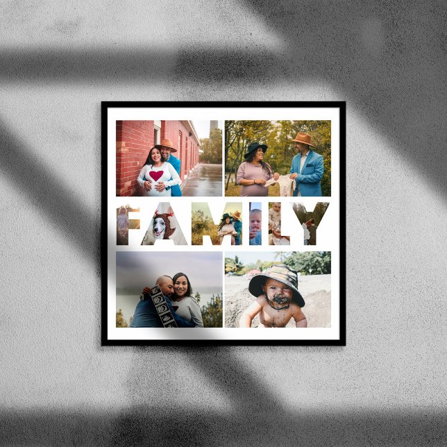 Custom Family Photo Collage Poster And Print (Creator Uploaded)