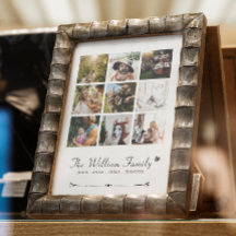 CUSTOM FAMILY PHOTO COLLAGE POSTER AND PRINT