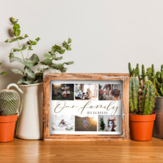 Custom Family Photo Collage Poster And Print