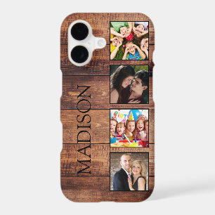 Custom Family Photo Collage Reclaimed Wood