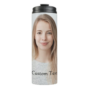 Custom Family Photo Collage Simple Thermal Tumbler