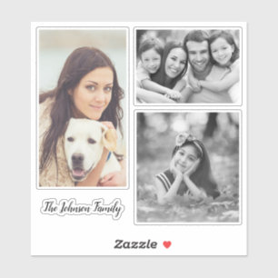 Custom Family Photo Contour Stickers