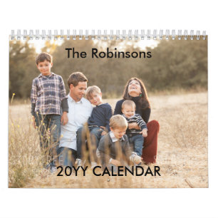 Custom Family Photo Create Your Own Calendar