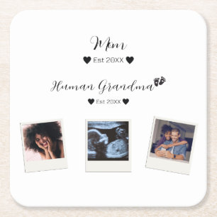Custom Family Photo Custom Square Coasters