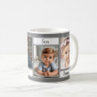 Custom Family Photo Dark Grey Mum Dad Son Daughter