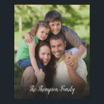 Custom Family Photo Faux Canvas Print<br><div class="desc">Personalise with your favourite photo featuring your name,  creating a unique memory and gift. A lovely keepsake to treasure! Designed by Thisisnotme©</div>