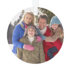Custom Family Photo Holiday Ornament