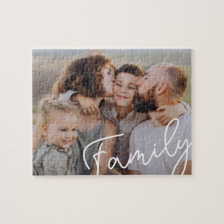 Custom Family Photo Jigsaw Puzzle