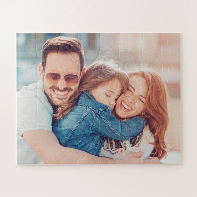 Custom Family Photo Jigsaw Puzzle (Horizontal)