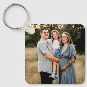 Custom Family Photo  Key Ring