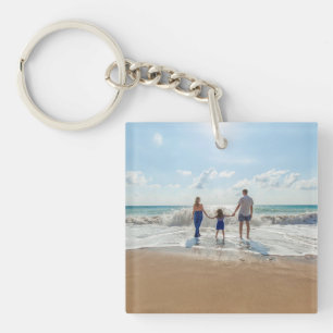 Custom Family Photo Key Ring
