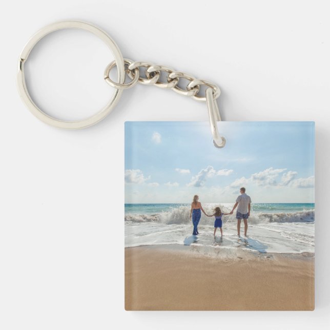 Custom Family Photo Key Ring (Front)