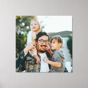 Custom Family Photo Modern Canvas Print