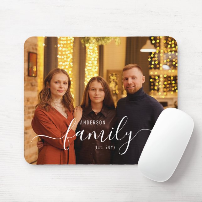 Custom Family Photo Mousepad (With Mouse)
