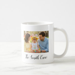 Custom Family Photo Mug with Personalised Message