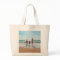 Custom family photo on beach tote bag