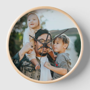 Custom Family Photo Personalised    Clock