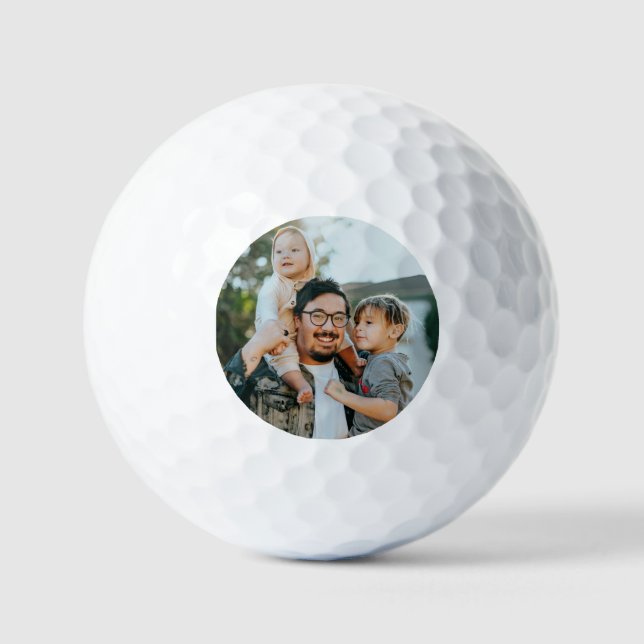 Custom Family Photo Personalised   Golf Balls (Front)