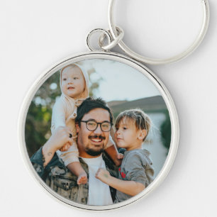 Custom Family Photo Personalised    Key Ring