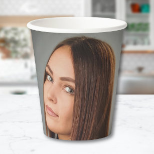 Custom Family Photo Personalised Paper Cups