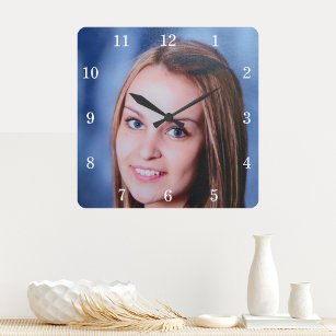 Custom Family Photo Personalised Wall Clock
