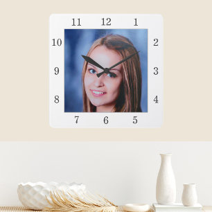 Custom Family Photo Personalised Wall Clock