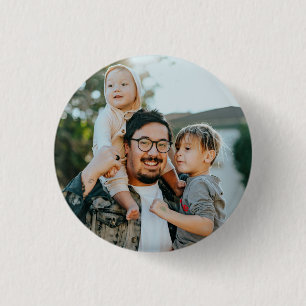 Custom Family Photo Personalized   3 Cm Round Badge