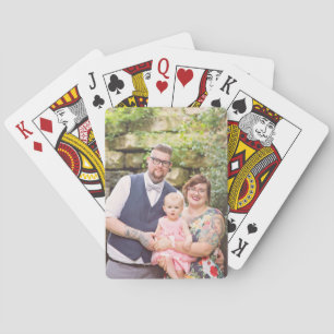 Custom Family Photo Playing Cards