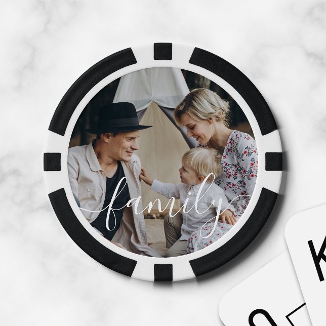 Custom family photo poker chips (Creator Uploaded)