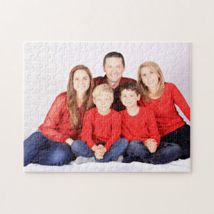 Custom Family Photo Portrait Jigsaw Puzzle