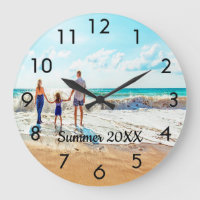 Custom family photo summer vacation text
