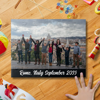 Custom Family Photo Travel Souvenir Puzzle