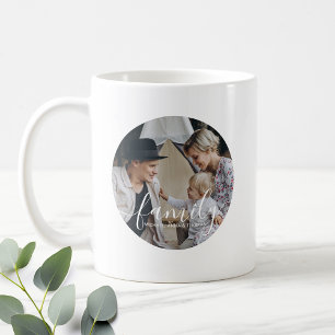 Custom family photo with custom name coffee mug