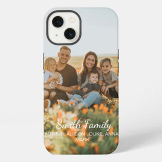 Custom family photo with custom names   iPhone 13 case