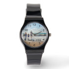 Custom family photo with text watch